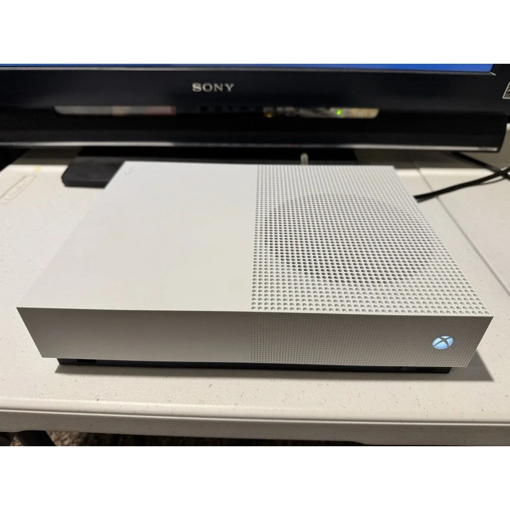 Microsoft Xbox One S All Digital Edition 1TB Console White  TESTED AND WORKING